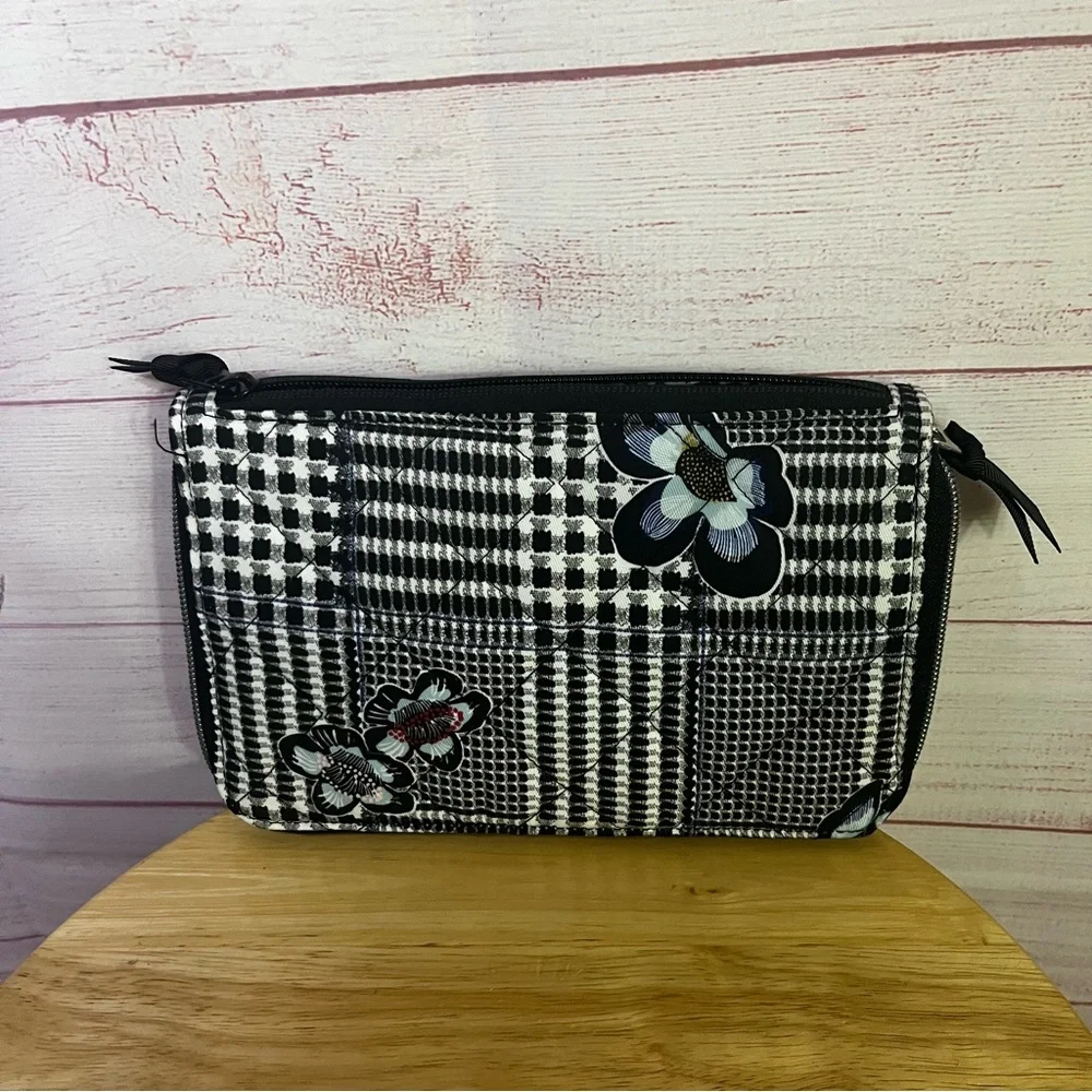 Vera Bradley RFID On the Go Wristlet in the Bedford‎ Plaid pattern.
